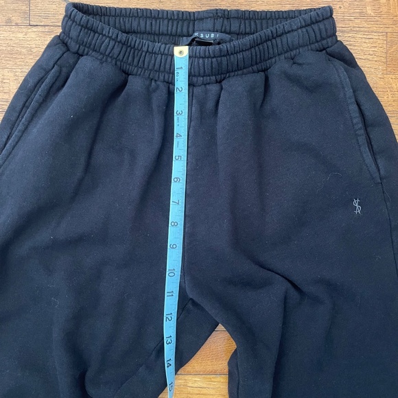 Ksubi Black Fleece Sweatpants Size Small Oversized Streetwear Fit - Picture 7 of 12